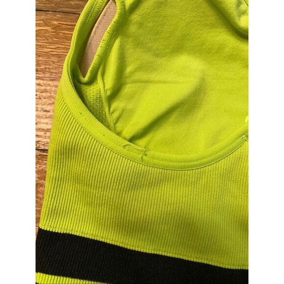 Under Armour Small neon green black sports bra medium compression - Picture 4 of 6
